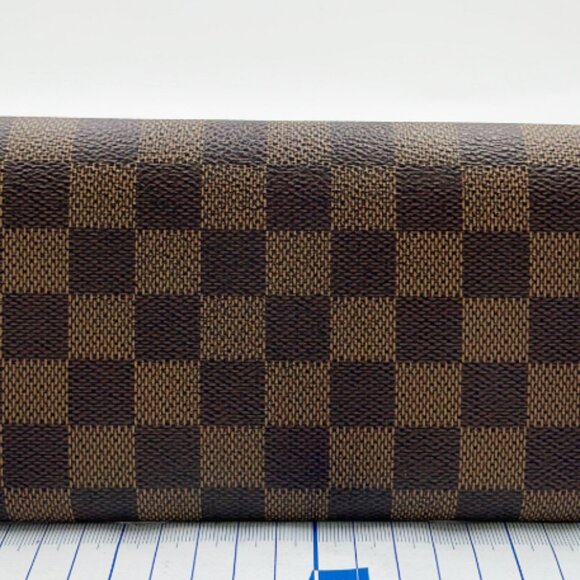 Louis Vuitton #280 Damier Ebene Sarah Long Bifold Wallet - Picture 2 of 10